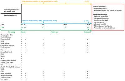 A multicenter, prospective, randomized controlled trial of intracranial hemorrhage risk of intensive statin therapy in patients with acute ischemic stroke combined with cerebral microbleeds (CHRISTMAS): Study protocol